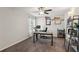 This room is set up as a great office space with plenty of room for working at home at 6435 Privet Way, Cumming, GA 30028