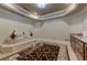 Unique meditation room with marble steps, neutral colors, and calming accents at 8710 Merion Dr, Duluth, GA 30097