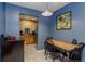 Eat-in kitchen featuring oak cabinets, stove and room for table at 873 Edgewater Cir, Marietta, GA 30062