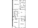 Detailed floor plan showcasing the layout of the home's second floor at 2405 Malster Ln, Lawrenceville, GA 30043