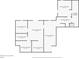 Detailed floor plan of the basement showcasing layout of the unfinished basement with multiple spaces at 675 Jack Page Ln, Canton, GA 30115