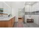 Sleek bathroom with double vanity, glass shower, and access to bedroom offering a modern and open design at 1255 Cold Harbor Dr, Roswell, GA 30075