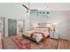 Bright bedroom featuring high ceilings, ensuite and hardwood floors at 1255 Cold Harbor Dr, Roswell, GA 30075