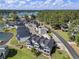 Scenic aerial view of waterfront property featuring a community with lake access at 14020 Tributary Ln, Villa Rica, GA 30180