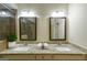 Elegant bathroom with double sinks, granite countertops, and modern fixtures at 3155 Boldmere Se Trl # 3, Smyrna, GA 30080