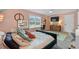 Stylish bedroom featuring unique decor, colorful walls, and statement pieces throughout at 100 Coldwater Creek Dr, Mcdonough, GA 30252