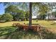 Expansive backyard perfect for outdoor activities, featuring a lush lawn and mature trees at 1001 Rhett Nw Dr, Kennesaw, GA 30144