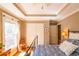Bedroom featuring a tray ceiling and closet at 414 Pensdale Rd, Decatur, GA 30030