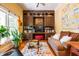 Comfortable living room with built-in shelving and natural light at 414 Pensdale Rd, Decatur, GA 30030