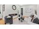 Living room with hardwood floors, modern fireplace, white sofa and hardwood floors at 4366 Skyland Ne Dr, Atlanta, GA 30342