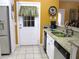 Kitchen featuring granite countertops and a stainless steel dishwasher, plus a backyard door with window at 28 County Line #2 Rd, Rydal, GA 30171