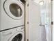 Convenient laundry area with a stacked washer and dryer at 221 Semel Nw Cir # 245, Atlanta, GA 30309