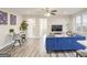 Stylish living room featuring modern furnishings and sleek flooring at 300 Peachtree Ne St # 5A, Atlanta, GA 30308