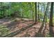 Backyard with many trees and foliage at 3945 Lorien Way, Kennesaw, GA 30152