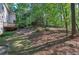 Backyard with lush trees and greenery at 3945 Lorien Way, Kennesaw, GA 30152