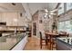 Charming kitchen features granite counters, hardwood floors, and a cozy breakfast nook at 4735 Rabbit Farm Rd, Loganville, GA 30052