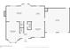 Floor plan showcasing the living room, kitchen, dining area, and bathroom on the first floor at 5854 Cobalt Dr, Powder Springs, GA 30127