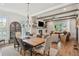 Inviting living room with fireplace, wooden beams, and stylish furnishings at 123 Cricket Ln, Alpharetta, GA 30009