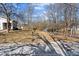A picturesque backyard setting with mature trees providing ample shade at 3595 South Nw St, Duluth, GA 30096