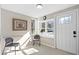 Bright entryway featuring tiled floor, decorative front door, and sunlight streaming through windows at 3595 South Nw St, Duluth, GA 30096