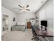 Bedroom with desk and attached bathroom at 3862 Firewood Ln # 110, Suwanee, GA 30024