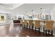 Finished basement with a bar-height countertop and a kitchen prep area at 770 Pine Leaf Ct, Alpharetta, GA 30022
