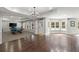 Finished basement with a pool table and large windows at 770 Pine Leaf Ct, Alpharetta, GA 30022