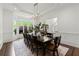 Elegant dining room featuring a bay window and views to front yard at 770 Pine Leaf Ct, Alpharetta, GA 30022