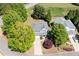 Aerial view of the home showcasing the landscaped property at 101 Magnolia Creek Dr, Canton, GA 30115