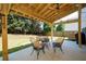 Relaxing covered patio with ceiling fan and backyard views at 101 Magnolia Creek Dr, Canton, GA 30115