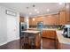 Spacious kitchen offers an island with barstool seating, stainless steel appliances, and plenty of counter space at 101 Magnolia Creek Dr, Canton, GA 30115