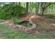 Peaceful backyard pond surrounded by lush greenery, creating a tranquil retreat at 3460 Highgate Hills Ne Dr, Duluth, GA 30097