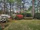 Lush backyard with verdant landscaping and beautiful, mature trees at 3460 Highgate Hills Ne Dr, Duluth, GA 30097