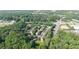 Aerial view of community surrounded by lush trees and landscaping, with convenient road access at 2324 Towneheights Se Ter # 11, Atlanta, GA 30339