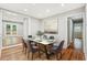 Staged dining room featuring modern furniture and an open concept layout at 2450 Elkhorn Dr, Decatur, GA 30034
