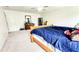 Bedroom with neutral carpet and bed; offering a calm and welcoming atmosphere at 11 Plymouth Ct, Kingston, GA 30145