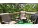 Outdoor deck with chairs and nature, perfect for relaxation and enjoyment at 11 Plymouth Ct, Kingston, GA 30145