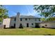 Spacious backyard with a well-maintained lawn, mature trees, and a view of the rear of the home at 1395 Kala Dr, Lithonia, GA 30058