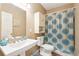 Bathroom featuring a vanity, a toilet, and a shower with a shower curtain at 4802 Moon Chase Dr, Buford, GA 30519
