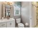 A full bathroom that offers a shower, toilet, and sink and vanity combo at 2724 Saddle Ridge Lake Dr, Marietta, GA 30062