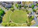 Aerial view of neighborhood park at 702 Village Field Ct, Suwanee, GA 30024