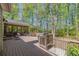 Spacious back deck with ample seating, grill, and views of the lush wooded surroundings at 402 Glenhurst Trce, Canton, GA 30115