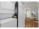 Laundry room featuring a stacked washer and dryer at 1150 Collier Nw Rd # E3, Atlanta, GA 30318