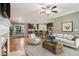 Open-concept living room flows into a modern kitchen and dining area at 737 St Charles Ne Ave, Atlanta, GA 30306