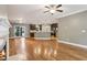 Inviting living room features hardwood floors and an open layout at 737 St Charles Ne Ave, Atlanta, GA 30306