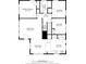 Detailed floor plan showcasing the layout of the bedrooms, kitchen, living spaces, and total square footage at 1659 Beecher Sw St, Atlanta, GA 30310
