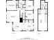 Detailed first and second floor floor plan highlighting room layouts, dimensions, and square footage at 1659 Beecher Sw St, Atlanta, GA 30310