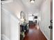 Entryway with hardwood floors, a console table, and an open view into the living room at 1396 Dolcetto Nw Trce # 12, Kennesaw, GA 30152