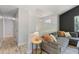 Comfortable living room featuring hardwood floors, modern decor, and stylish furnishings at 257 Browning Cir, Acworth, GA 30101