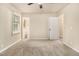 Spacious bedroom features carpet, ceiling fan and two windows providing plenty of natural light at 3500 Finesse Dr, Decatur, GA 30032